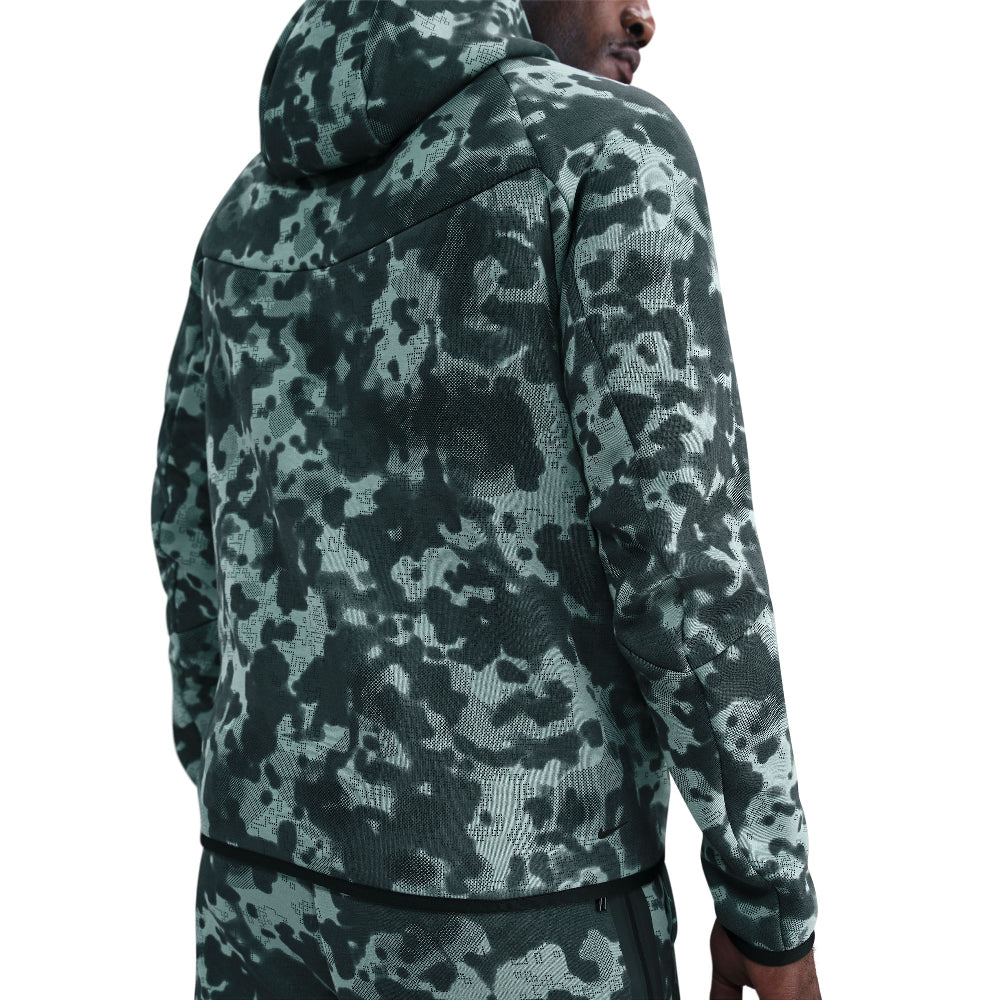NIKE Tech Full-Zip Fleece Camo Windrunner Jacket Grey HV0955-017