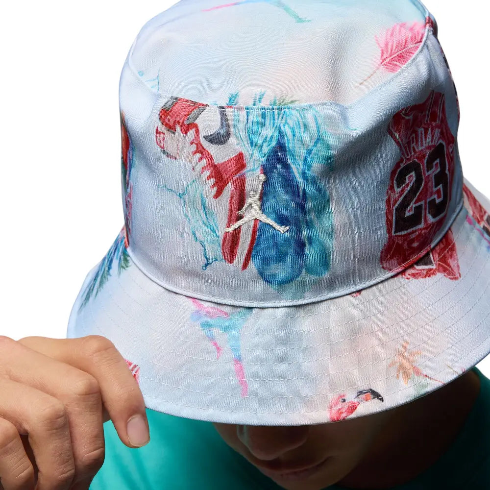 JORDAN Apex Reversible Bucket Hat White HV1096-133