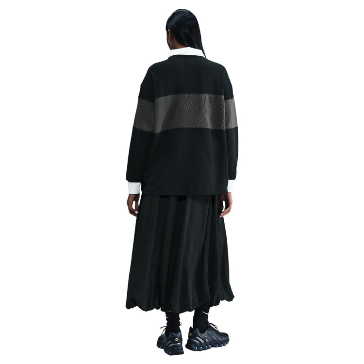 NIKE Sportswear Long-Sleeve Graphic Polo Top Black HV4033-010