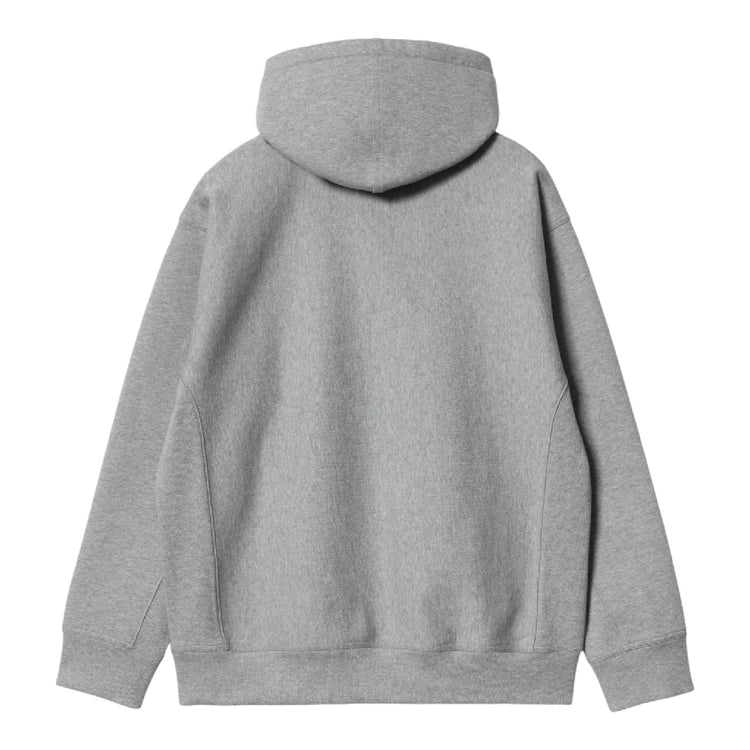 CARHARTT Hooded American Script Sweat Grey I028279.V6XX.03