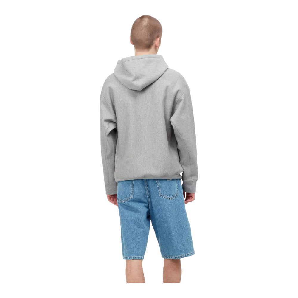 CARHARTT Hooded American Script Sweat Grey I028279.V6XX.03