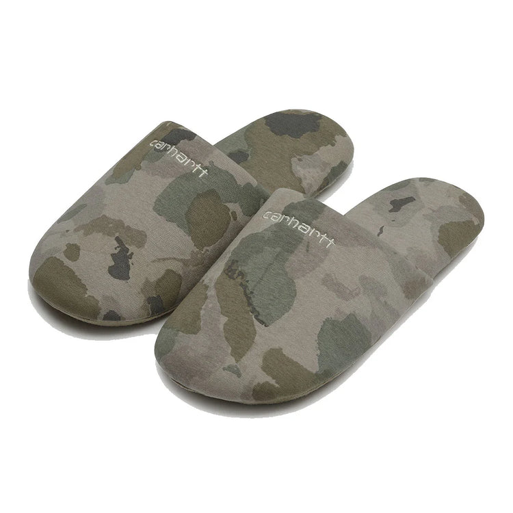 CARHARTT Script Embroidery Slippers Camo I029924-0SI-XX