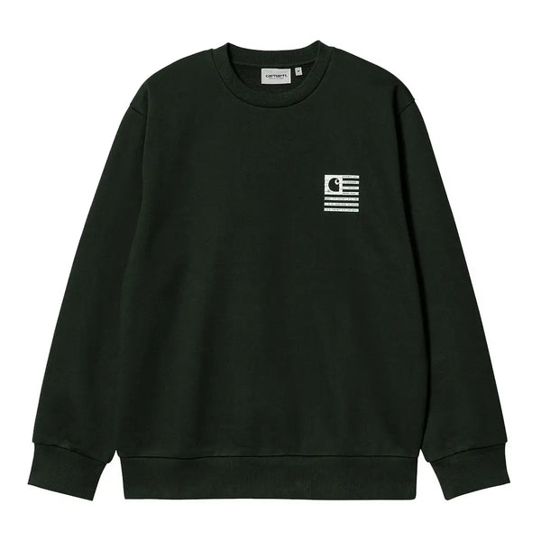 Carhartt WIP Label State Flag Sweat Black | BSTN Store
