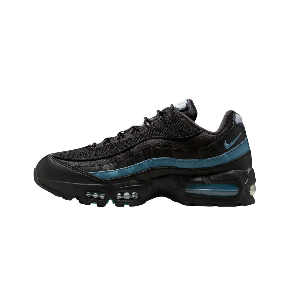 靴 AIR MAX 95 BIG BUBBLE BLACK/BLUE TINT NIKE W AIR MAX 95 BIG BUBBLE BLACK/BLUE TINT-WHITE-MEDIUM GREY