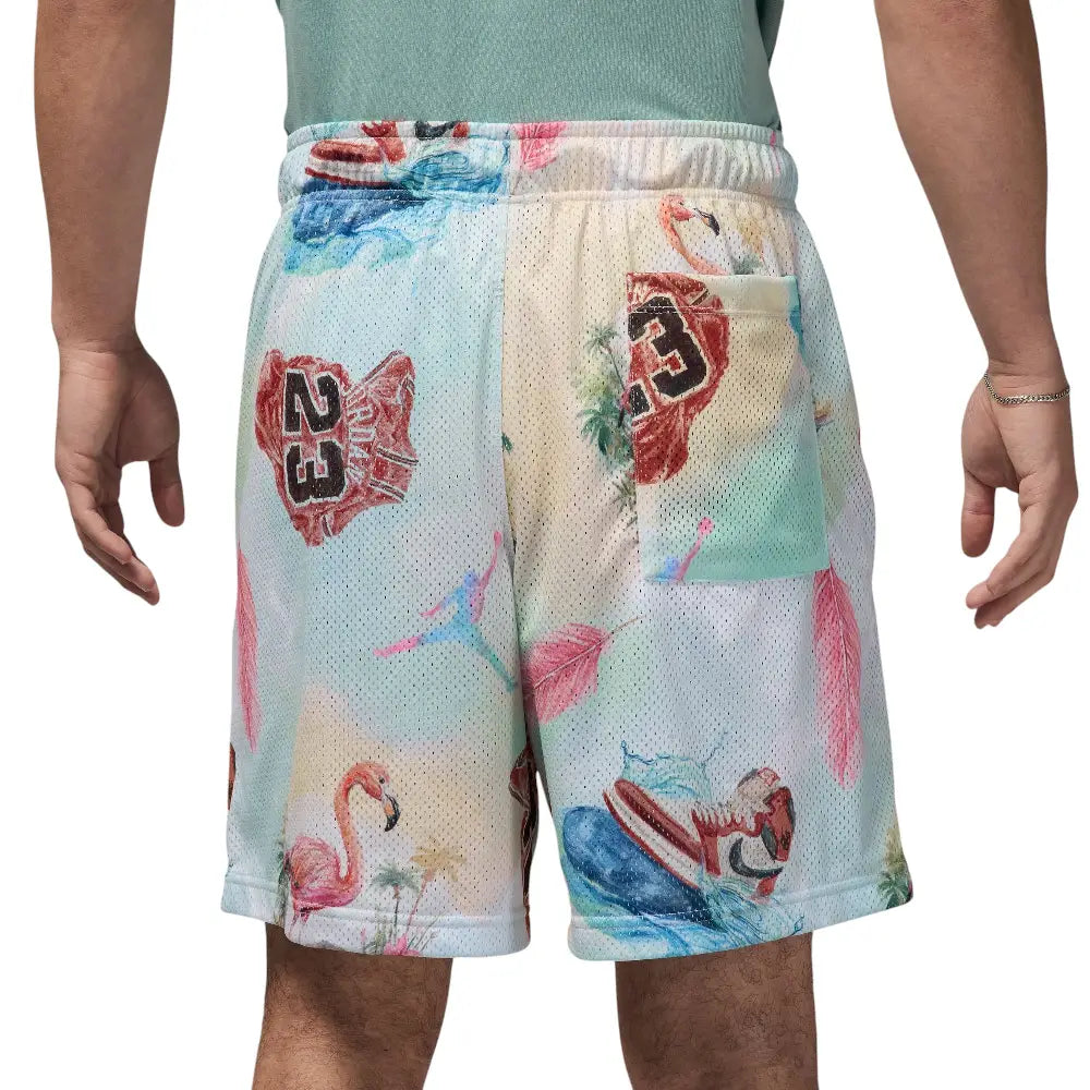 JORDAN Essentials Printed Mesh Shorts Glacier Blue IB3012-133