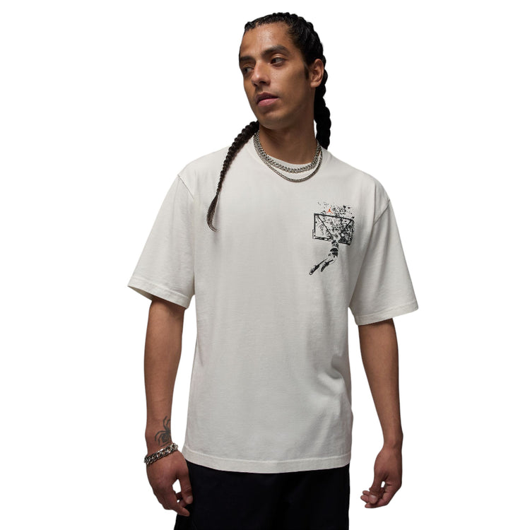 JORDAN Brooklyn Oversized Graphic T-Shirt White IB3297-133