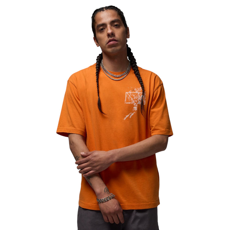 JORDAN Brooklyn Oversized Graphic T-Shirt Orange IB3297-805