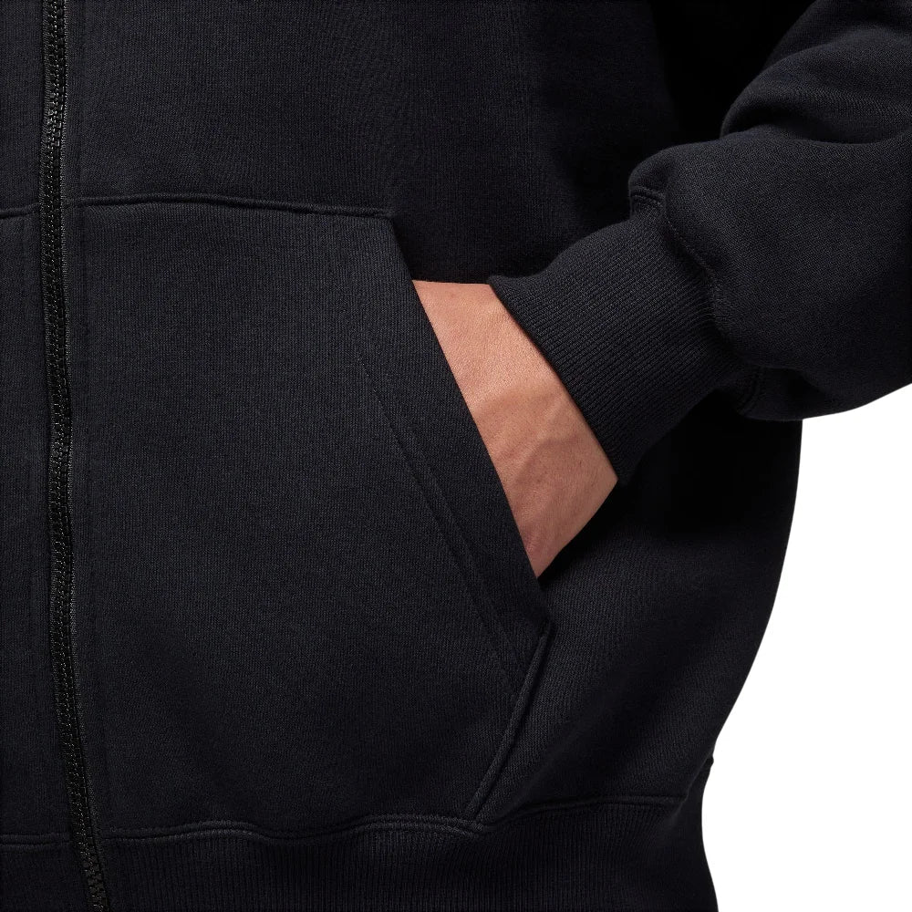 JORDAN Brooklyn Fleece Oversized Full-Zip Hoodie Black IB7231-010