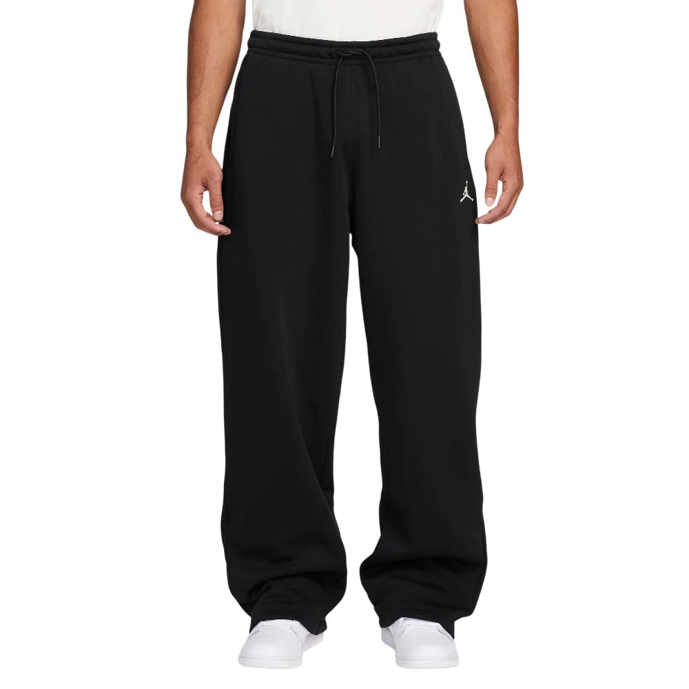 JORDAN Brooklyn Fleece Oversized Open-Hem Pants Black IB7238-010