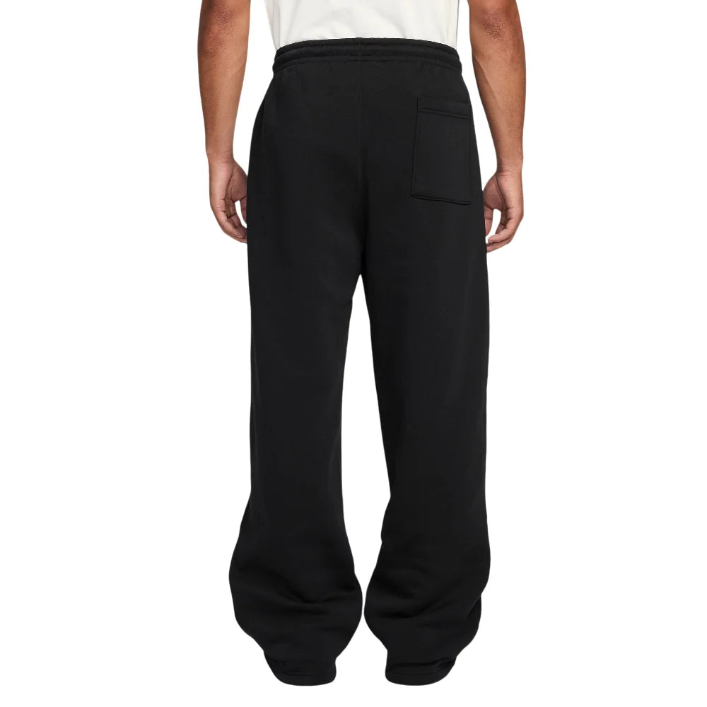 JORDAN Brooklyn Fleece Oversized Open-Hem Pants Black IB7238-010