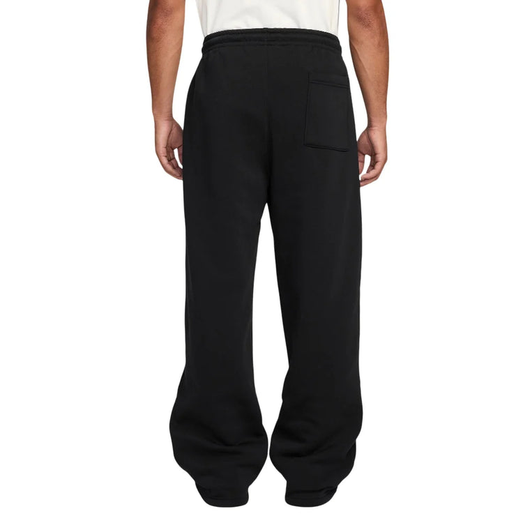 JORDAN Brooklyn Fleece Oversized Open-Hem Pants Black IB7238-010
