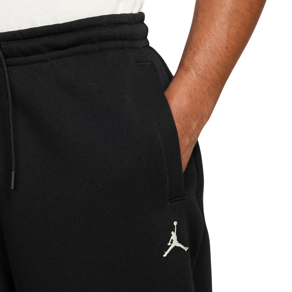 JORDAN Brooklyn Fleece Oversized Open-Hem Pants Black IB7238-010