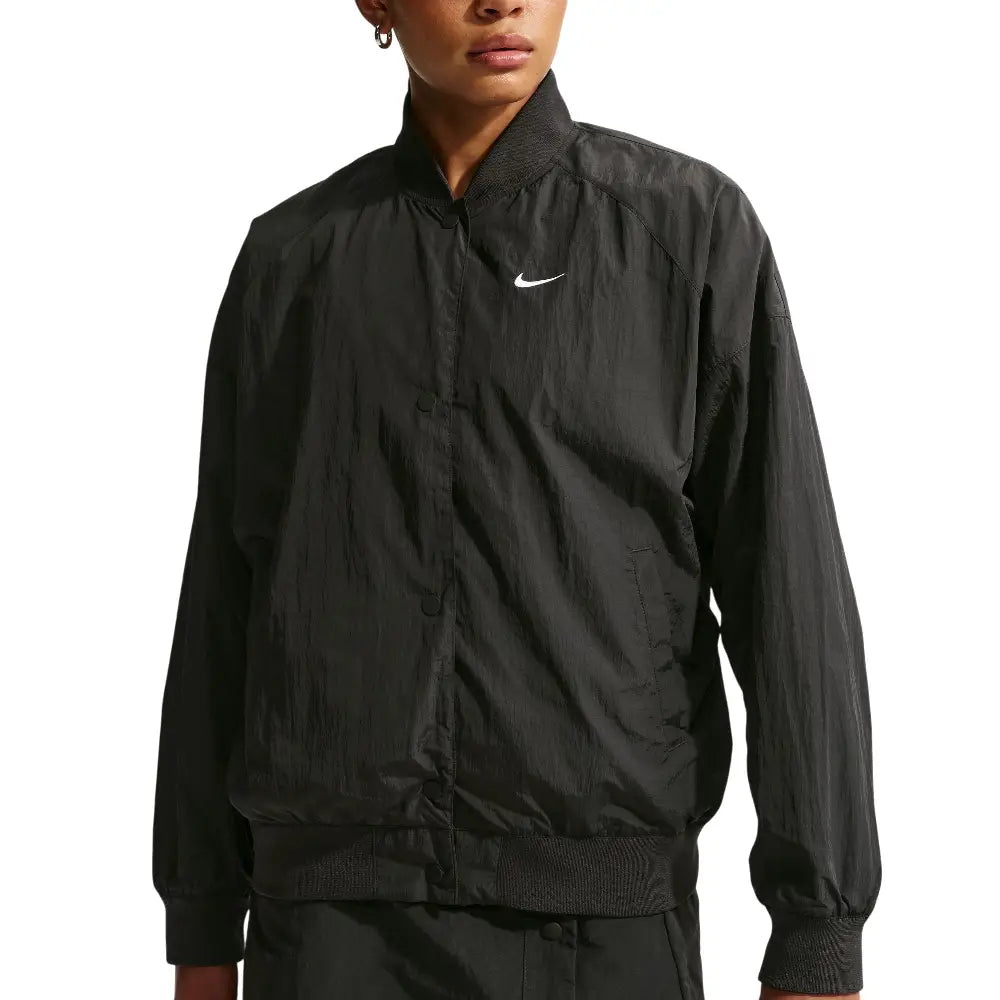 NIKE Sportswear Oversized Varsity Jacket Black IF0332-010