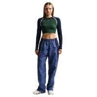 NIKE Sportswear Tight Long-Sleeve Cropped Top Green IF0338-323