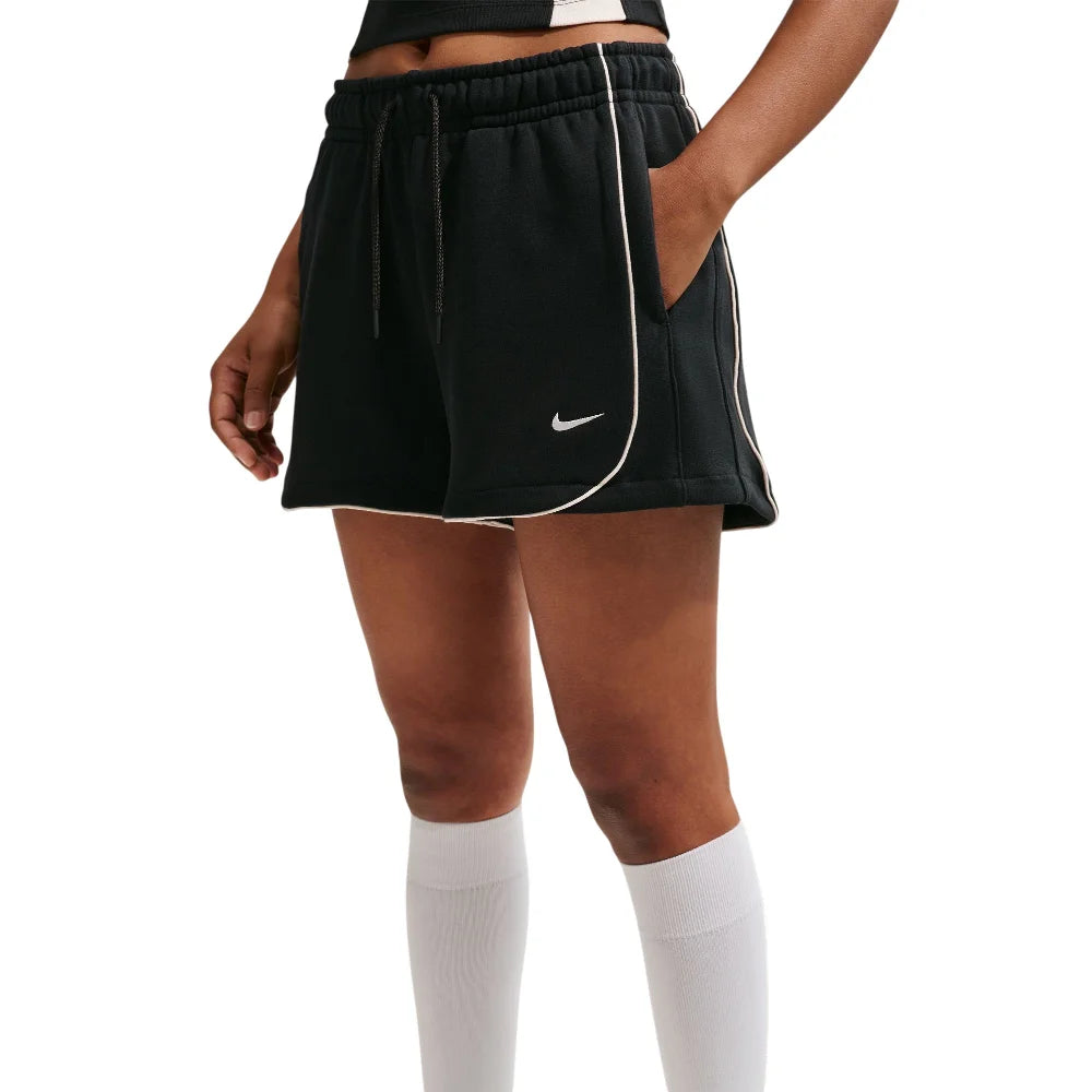 NIKE Sportswear Loose Mid-Rise 3" Fleece Shorts Black IF0526-010