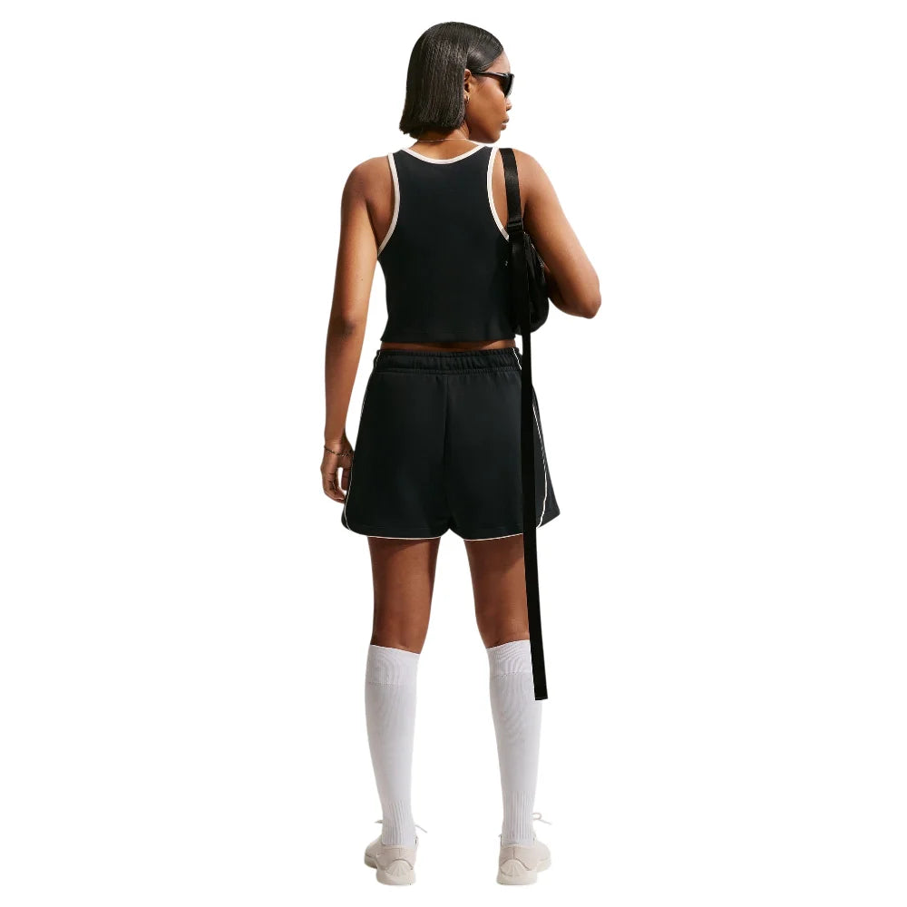 NIKE Sportswear Loose Mid-Rise 3" Fleece Shorts Black IF0526-010