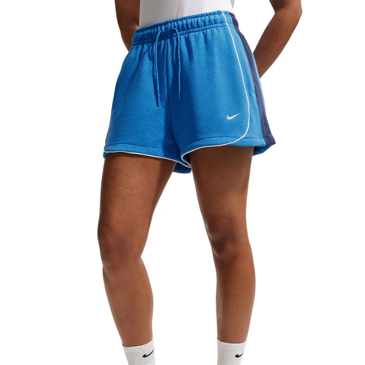 NIKE Sportswear Loose Mid-Rise 3" Fleece Shorts Blue IF0526-435