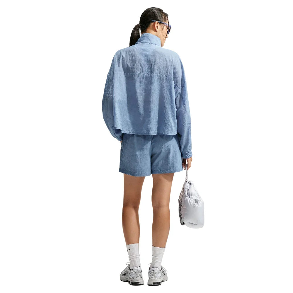 NIKE Sportswear Loose High-Waisted Lightweight Ripstop Shorts Blue IF0563-486