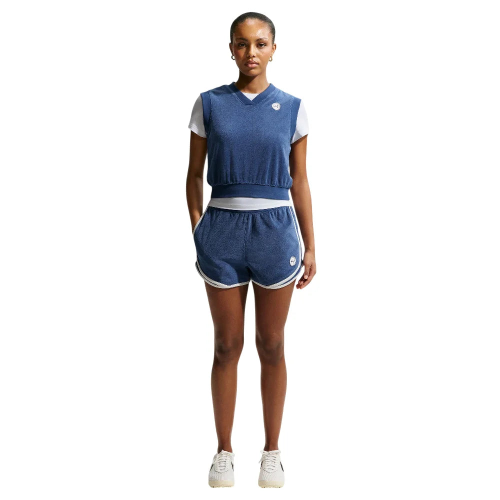 NIKE Sportswear Chill Terry Mid-Rise Shorts Blue IF0571-461
