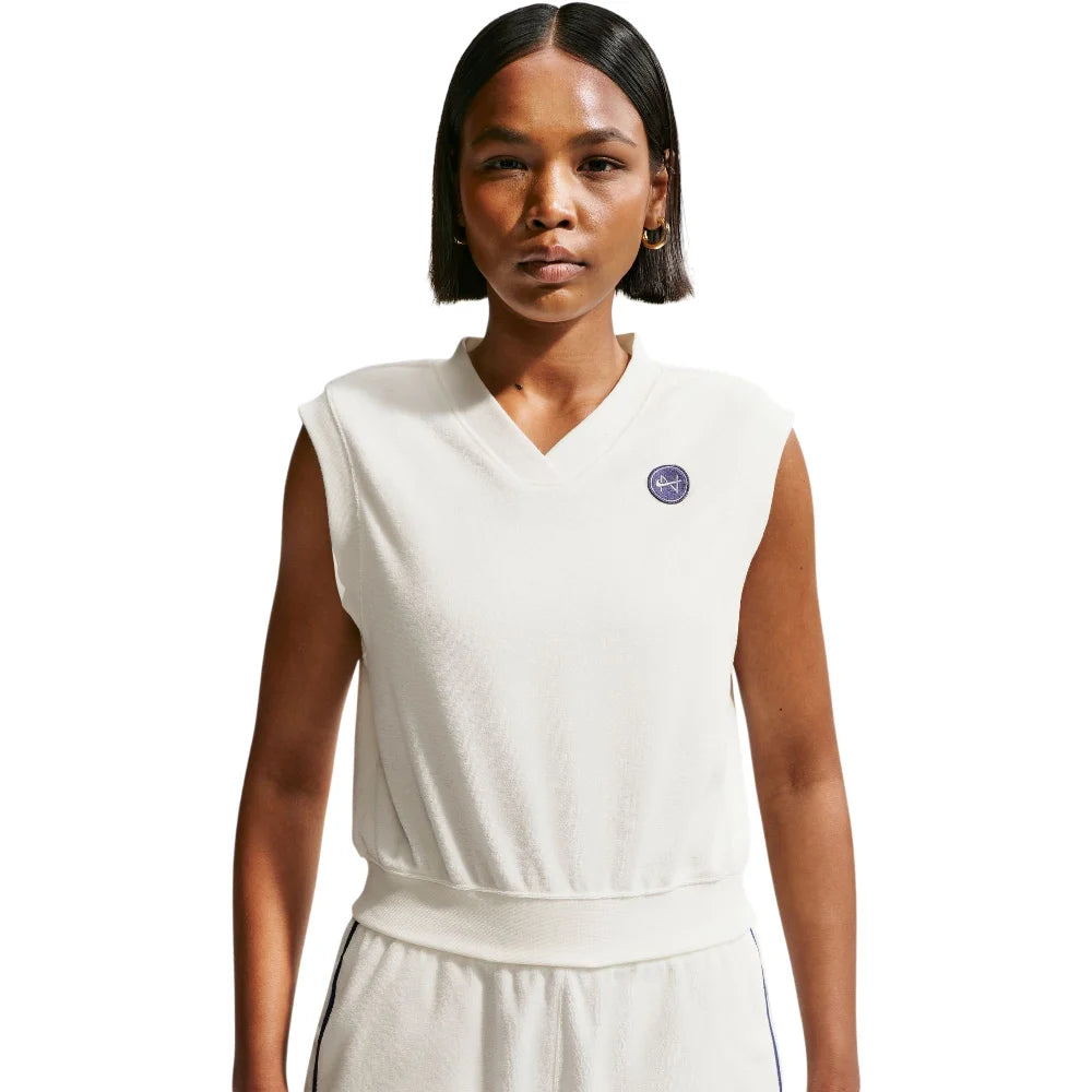 NIKE Sportswear Chill Terry Tank Top White IF0573-133