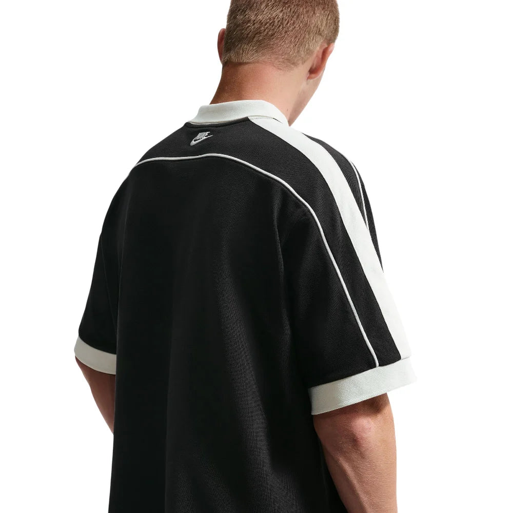 NIKE Sportswear Club Oversized Short-Sleeve Polo Black IF0723-010