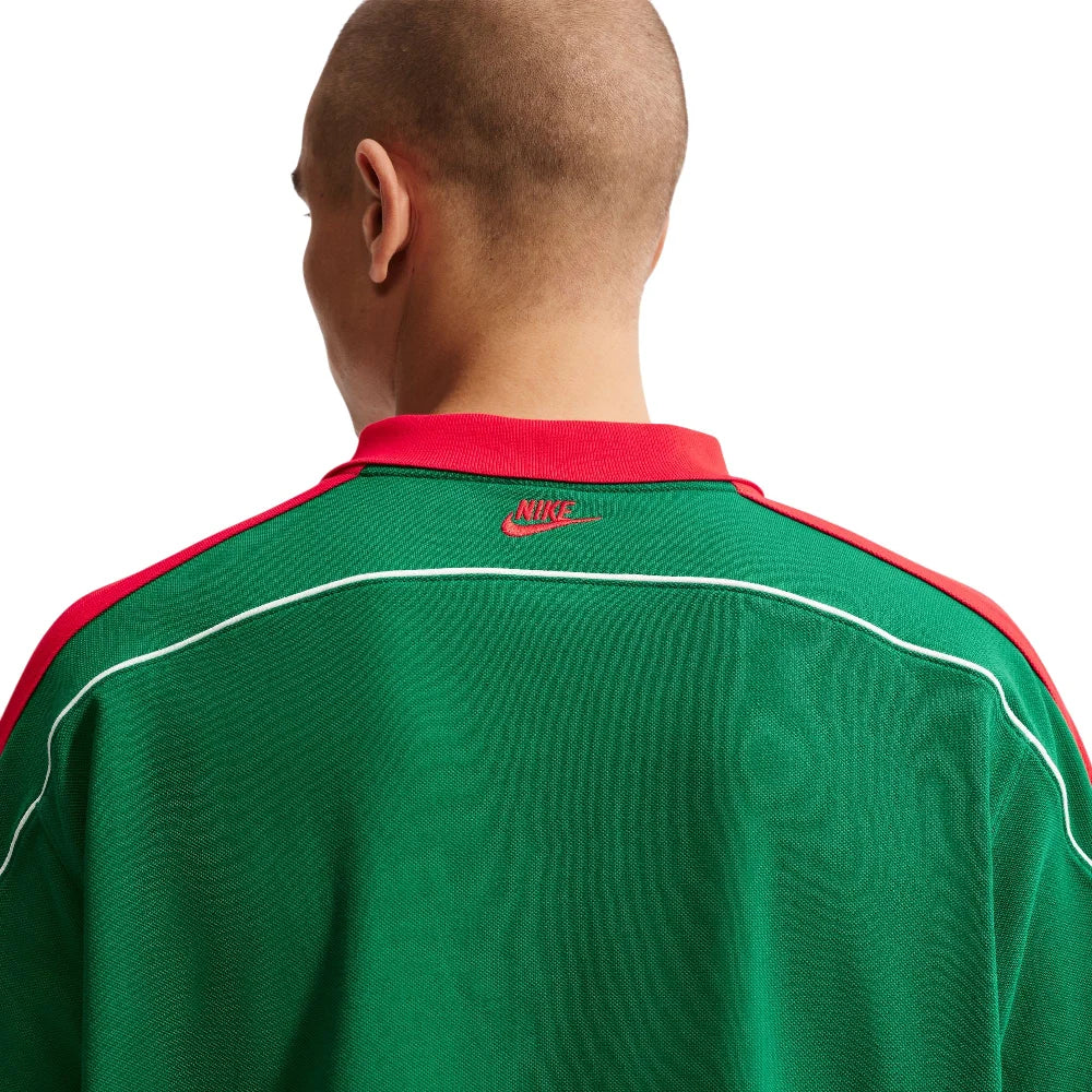 NIKE Sportswear Club Oversized Short-Sleeve Polo Green IF0723-302