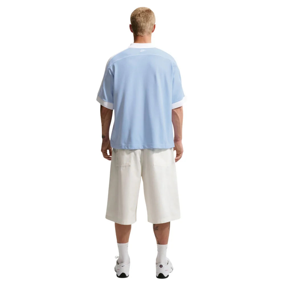 NIKE Sportswear Club Oversized Short-Sleeve Polo Blue IF0723-407