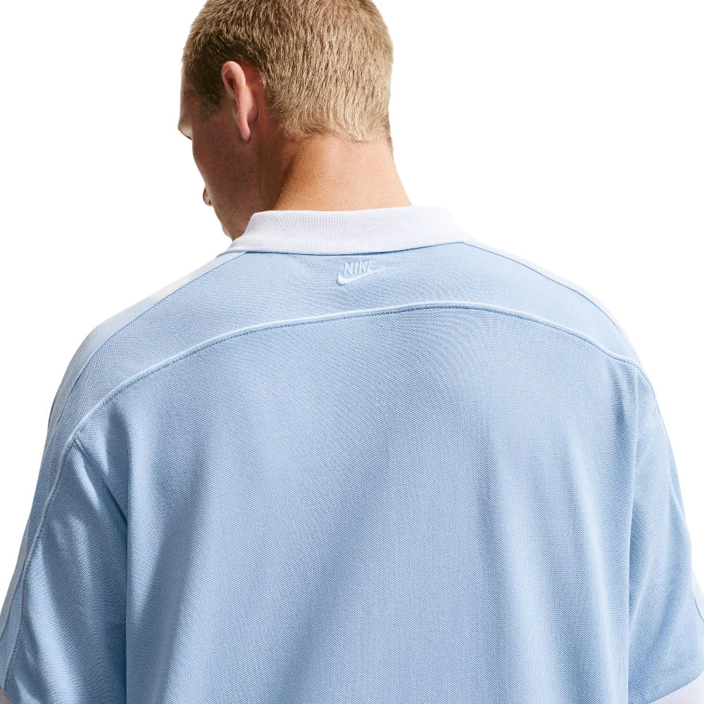 NIKE Sportswear Club Oversized Short-Sleeve Polo Blue IF0723-407