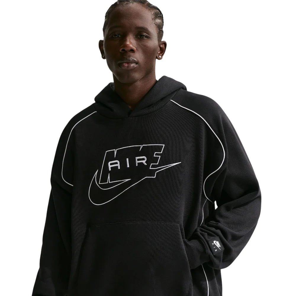 NIKE Air Fleece Pullover Hoodie Black IF1266-010