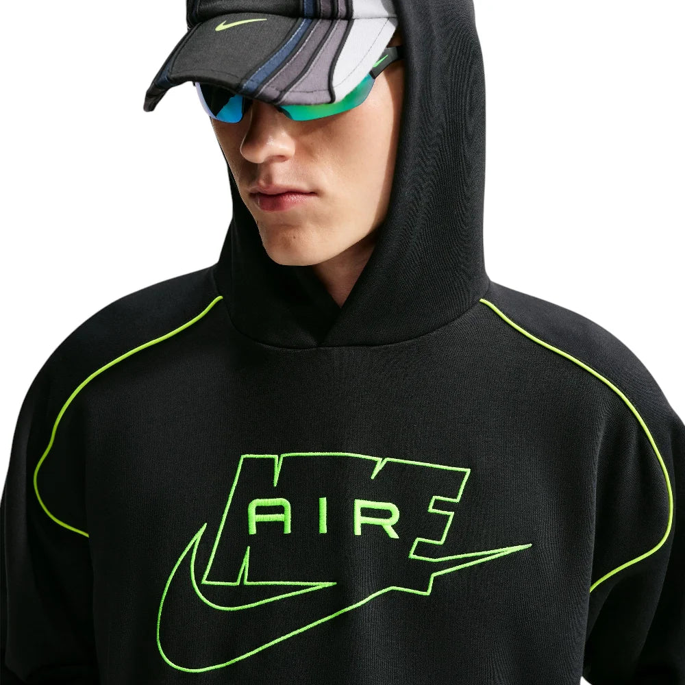 NIKE Air Fleece Pullover Hoodie Black IF1266-011