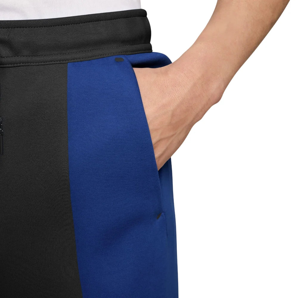 NIKE Tech Color-Block Open-Hem Fleece Pants Black IF1323-013