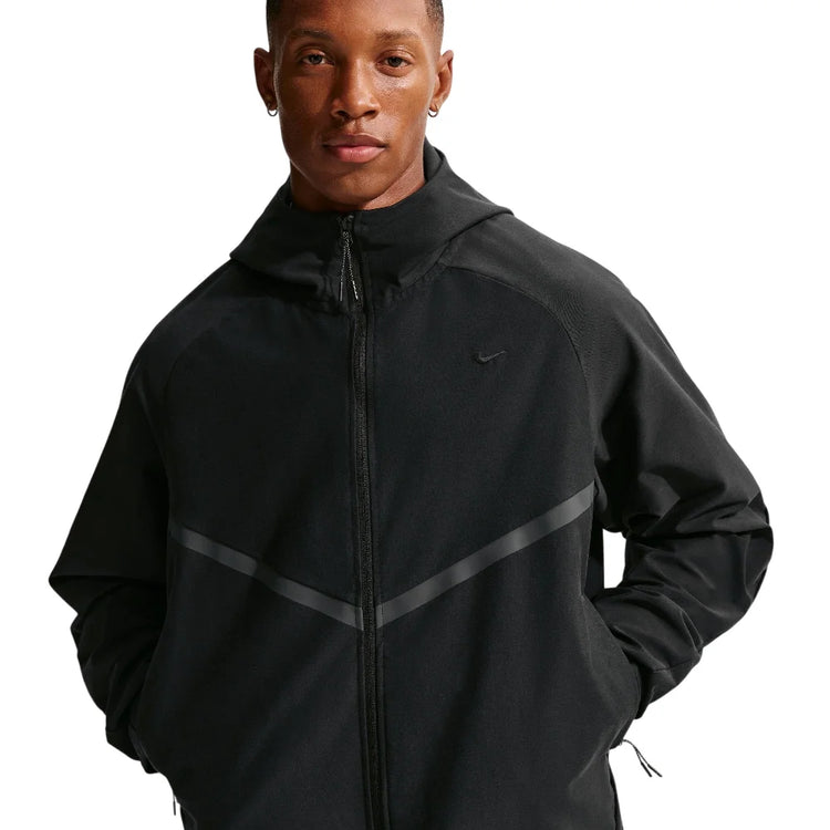 NIKE Tech Shori Knit Full-Zip Windrunner Jacket Black IF1345-010