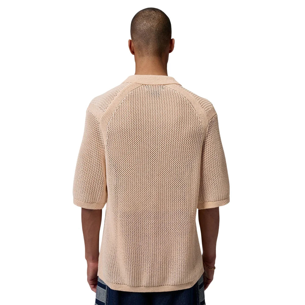 JORDAN Flight Short-Sleeve Knit Polo Brown IF1909-272