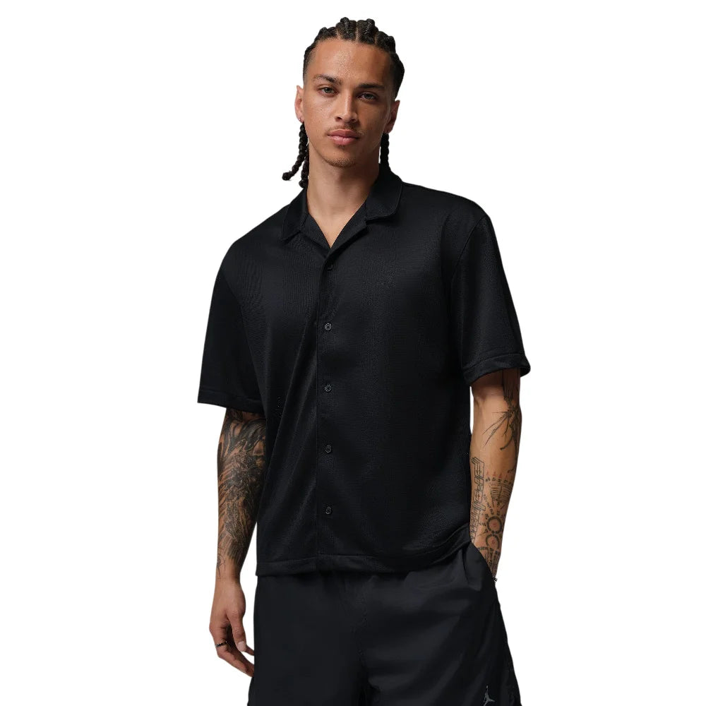 JORDAN Brooklyn Festival Button-Down Top Black IF1957-010