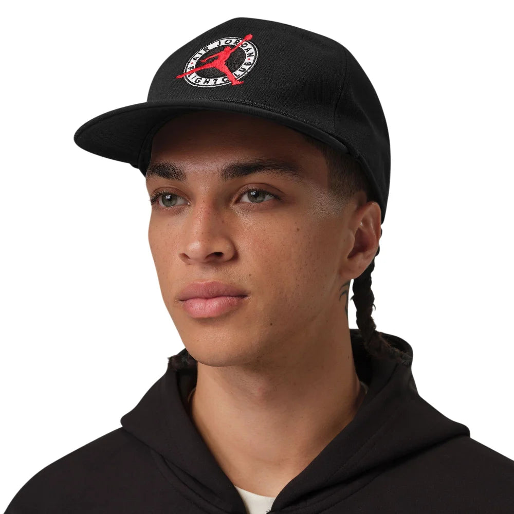 JORDAN Flight Club Pro Unstructured Flat Bill Hat Black IF3499-010