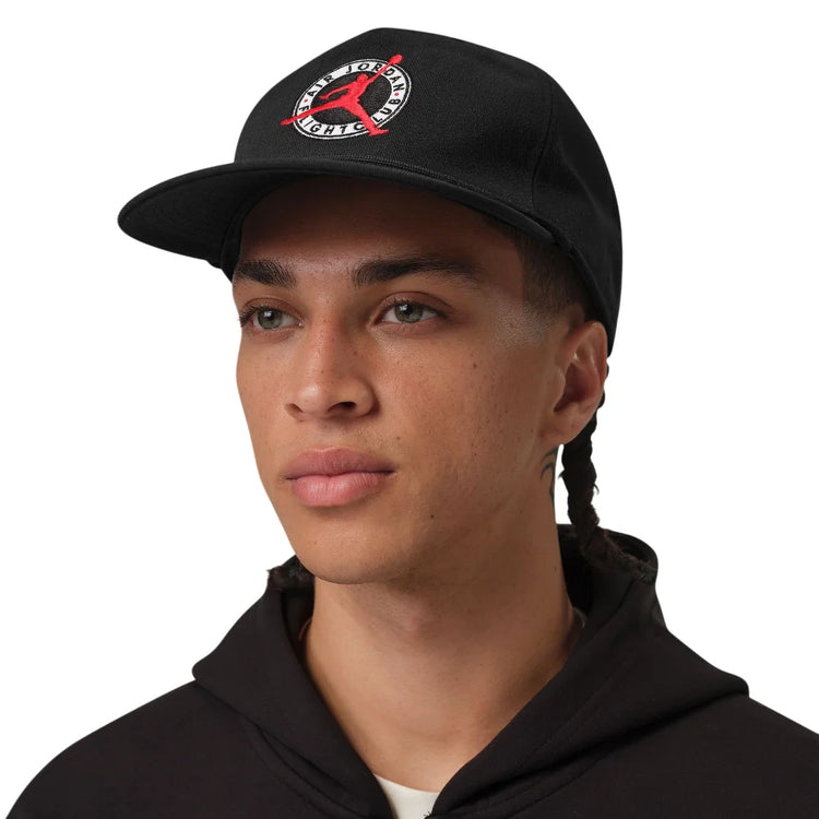 JORDAN Flight Club Pro Unstructured Flat Bill Hat Black IF3499-010