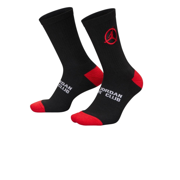 JORDAN Flight Club Cushioned Crew Socks Black IF3502-010
