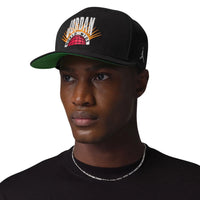 JORDAN Essentials Pro Structured Flat Bill Hat Black IF3508-010