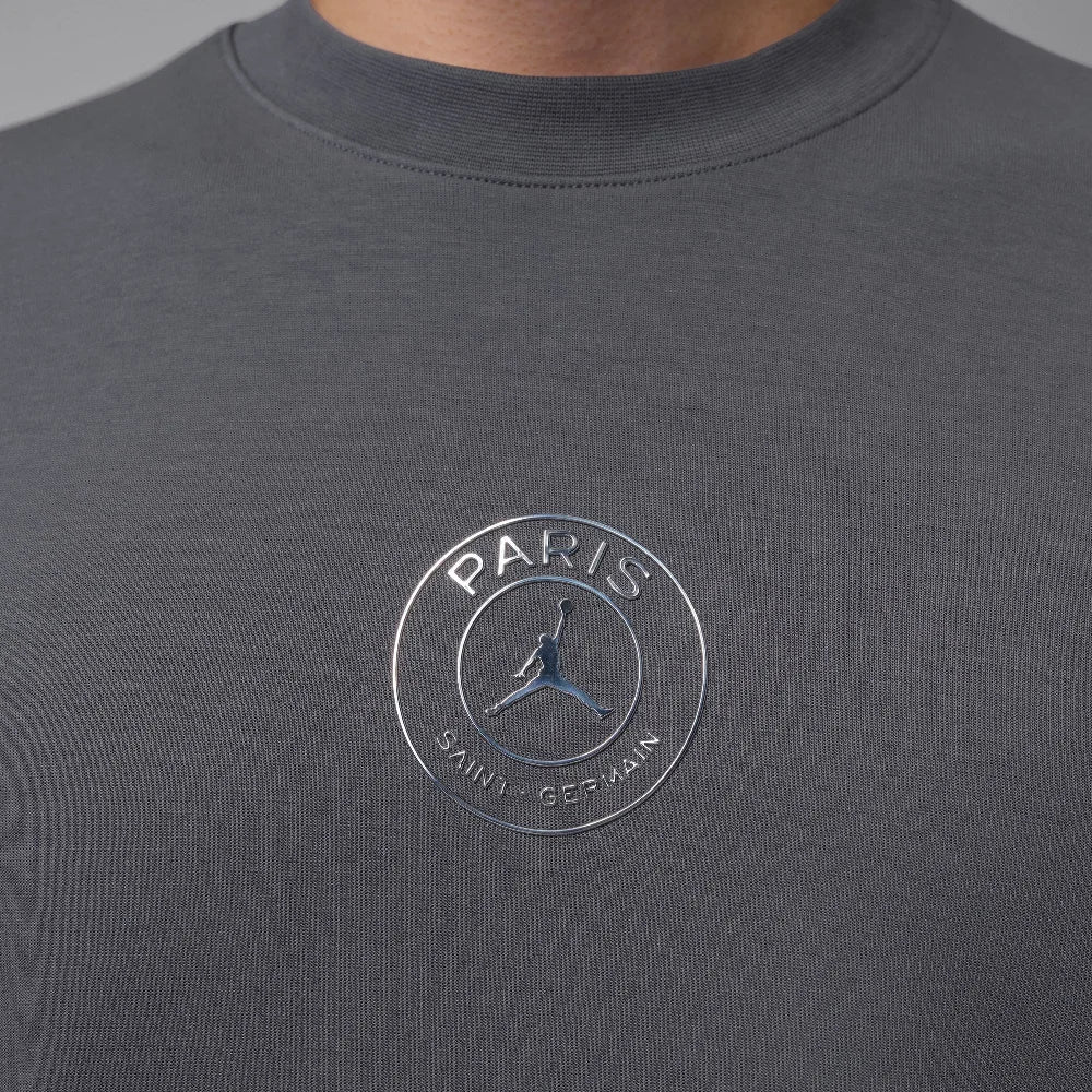 JORDAN Paris Saint-Germain Hoop Fleece Crewneck Sweatshirt Grey IF3801-014