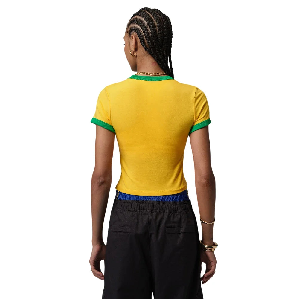 JORDAN Graphic Brazil Crewneck Shirt Yellow IF3926-741