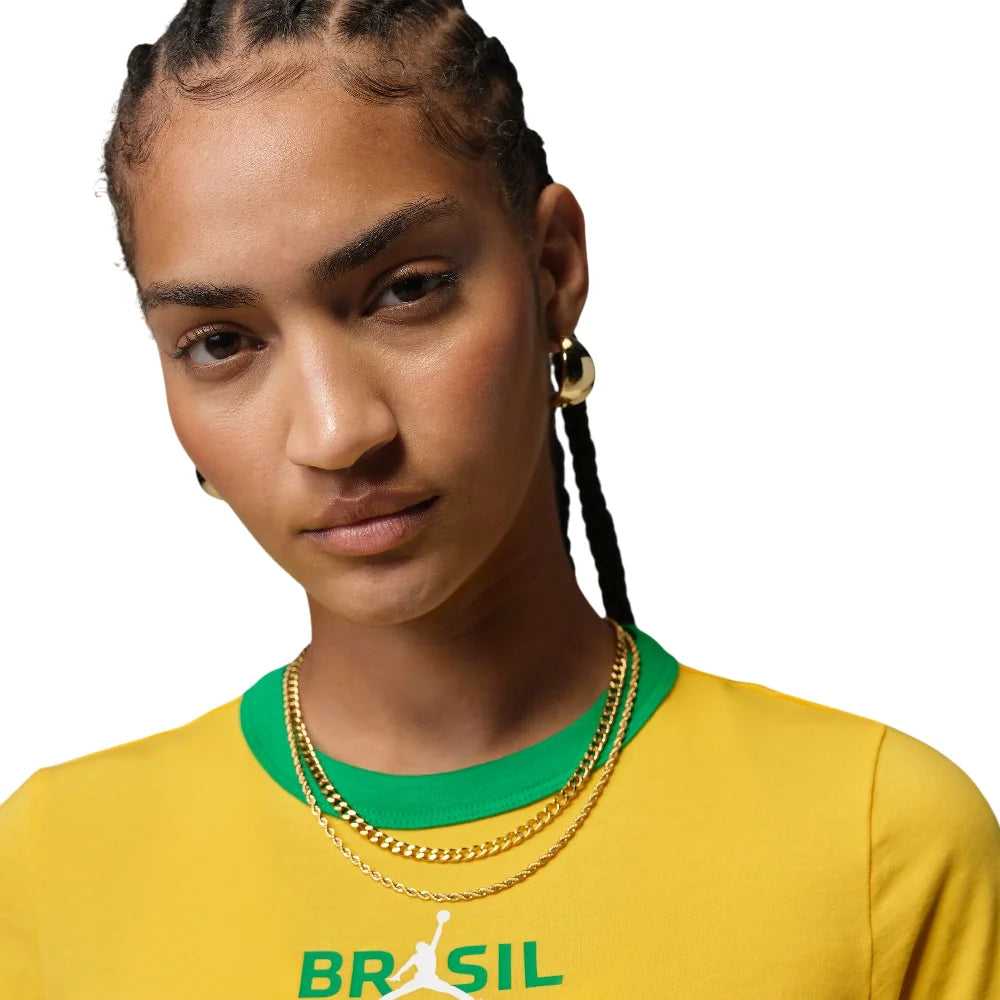 JORDAN Graphic Brazil Crewneck Shirt Yellow IF3926-741
