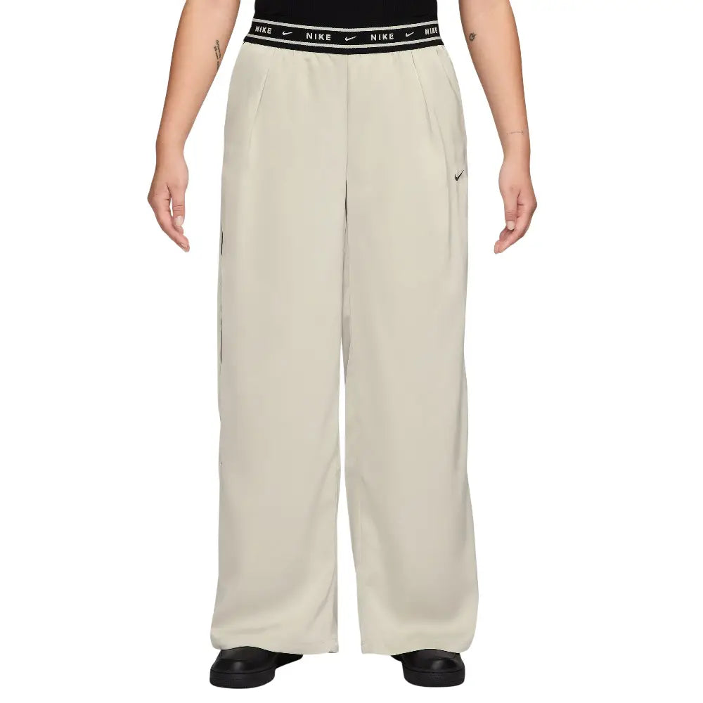 NIKE Sportswear Loose Mid-Rise Satin Pants White IH1326-072