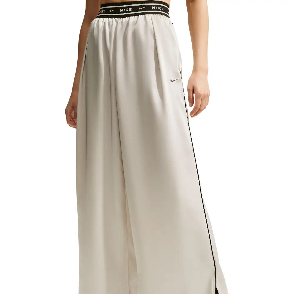 NIKE Sportswear Loose Mid-Rise Satin Pants White IH1326-072