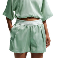 NIKE Sportswear Loose Mid-Rise Satin Shorts Grey IH1328-006