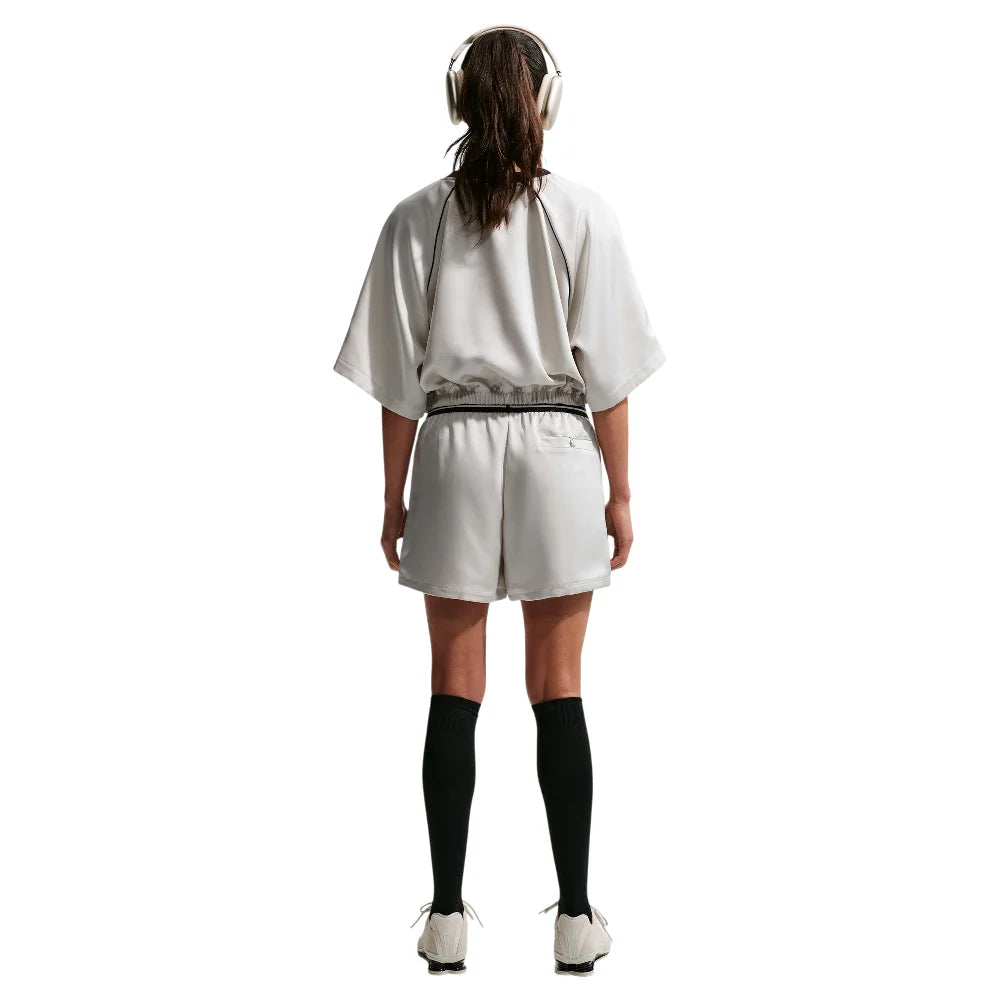 NIKE Sportswear Loose Mid-Rise Satin Shorts White IH1328-072