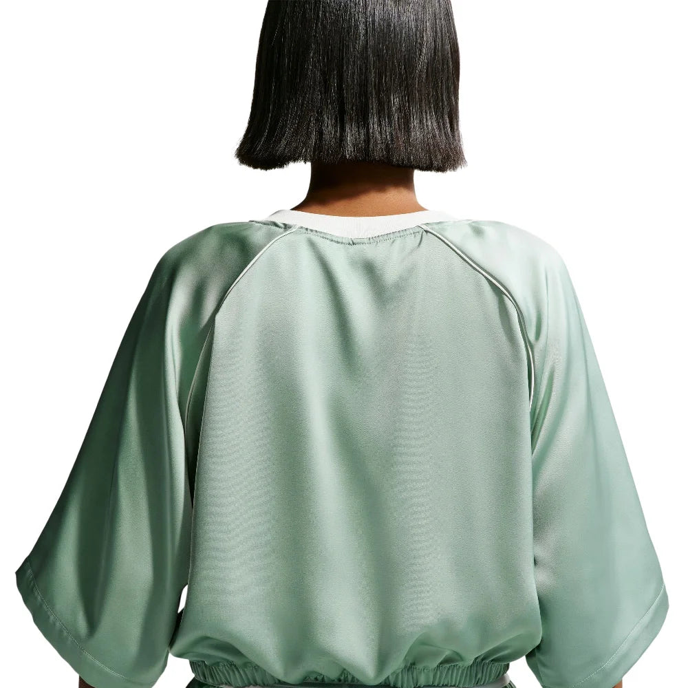 NIKE Sportswear Oversized Satin Top Grey IH1330-006