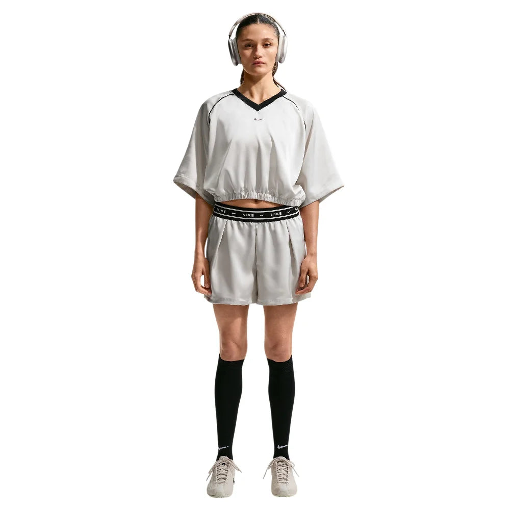 NIKE Sportswear Oversized Satin Top White IH1330-072