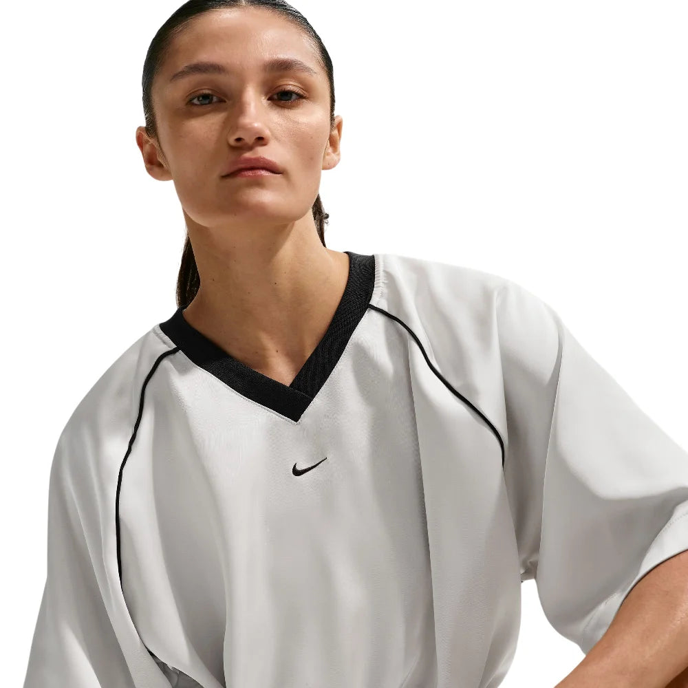 NIKE Sportswear Oversized Satin Top White IH1330-072
