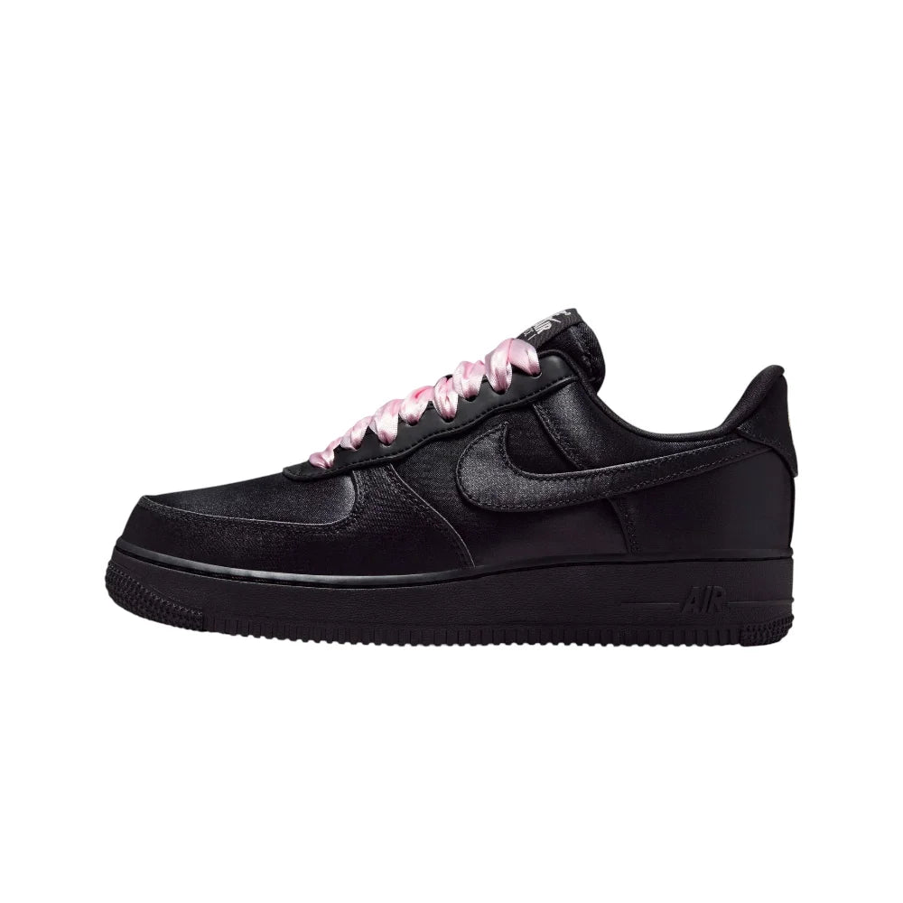 NIKE Air Force 1 Low '07 Lv8 Black Satin Sneakers IH2034-010