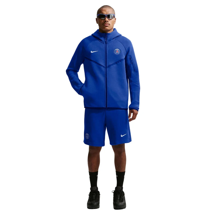 NIKE Paris Saint-Germain Tech Fleece Windrunner Soccer Full-Zip Hoodie Blue II3210-417